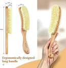 BFWood Clothes Brush - Bristle Lint Brush for Suits, Cashmere, Wool, Velvet, Suede and Pet Hair - Large Beech Wood Handle by CozyNest Decor