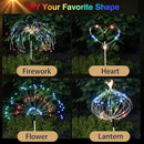 Firework Solar Garden Lights, 120 LED Solar Firework Lights with 8 Lighting Modes, Waterproof Sparkler Starburst Solar Lights Outdoor for Yard Porch Patio Backyard Decor Present, 4 Pack by GreenHaven Gardens
