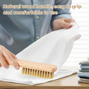 3 Pcs Wood Laundry Stain Brush Stain Remover Brushes with Boar Bristle Small Stain Brush for Clothes for Scrubbing Stains from Furniture Fabric Leather(3 Pcs D) by CozyNest Decor