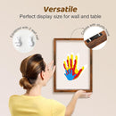 Family Handprint Kit, Hand Prints Keepsake Frame, DIY Craft Gift for New Parents & Mom & Baby, Grandparents, Mother's Day, Father's Day, Adoption Day, Anniversary, 6 Non -Toxic Paints (Brown) by TinyTreasures Baby Boutique