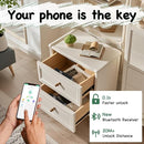 Smart RFID Cabinet Lock, Hidden Digital Electronic Bluetooth RFID Cabinet Drawer Lock for Adults Baby Proofing Teens Liquor Cupboard File by TinyTreasures Baby Boutique