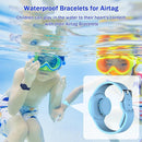 R-fun Waterproof for Air Tag Bracelets [2 Pack] Compatible with Apple Air Tag Finders with Soft Silicone,Anti Lost GPS Item Finders Case Cover,Night Blue/Glow Blue by TinyTreasures Baby Boutique