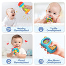 iPlay, iLearn 10pcs Baby Rattles Toys Set, Infant Grab Shake Rattle, Easy Hold Sensory Teether, Babies Development Learning Music Toy, Newborn Shower Birthday Gift 1 2 3 4 5 6 7 9 10 12 Month Boy Girl by TinyTreasures Baby Boutique