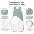 Rayon Made from Bamboo Sleep Sack 6-12 Months 1.0 Tog Ultra Soft Baby Wearable Blanket Toddler Sleeping Sack for Babies Unisex Girl Boy 2-Way Zipper Baby Sleeping Bag Breathable Lightweight Medium by TinyTreasures Baby Boutique