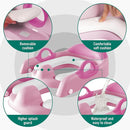 Potty Training Seat with Step Stool Ladder for Kids and Toddler,Wiifo Sturdy Potty Ladder with Soft Padded Cushion for Toddler Boys and Girls(Pink) 2025 New Version by TinyTreasures Baby Boutique