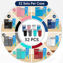 IEOVIEE 32 Pack 20oz Stainless Steel Bulk Tumblers with Lids and Straws Double Wall Insulated Travel Mug Durable Powder Coated Tumbler Bulk Cup for Cold and Hot Drinks(Mixed color) by TinyTreasures Baby Boutique