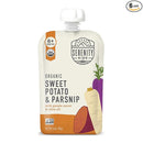 Serenity Kids 6+ Months Baby Food Pouches Veggie Puree - Sweet Potato & Parsnip - BPA-Free & USDA Organic Baby Food - No Added Sugar - Allergen Free - 3.5 Oz, 6 Pack by TinyTreasures Baby Boutique
