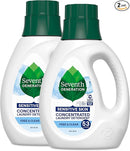 Seventh Generation Concentrated Laundry Detergent Liquid Free & Clear Fragrance Free 40 Fl Oz (Pack of 2) by TinyTreasures Baby Boutique