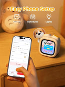 PawPal Digital Pet Alarm Clock with 3.8" Touchscreen - Habit-Building Sleep Trainer with OK-to-Wake, Stories, Music, White Noise & Nightlight for Kids Ages 3-8 Gift by TinyTreasures Baby Boutique