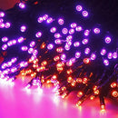 HOME LIGHTING Halloween Lights, 66FT 200 LED Plug in Green Wire String Light, 8 Lighting Modes Waterproof Fairy Mini Lights for Indoor Outdoor Christmas Wedding Party Decorations (Orange & Purple) by TinyTreasures Baby Boutique