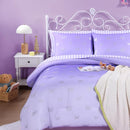 Full Size Comforter Sets with Sheets for Girls-7 Pieces Full Size Bedding Sets with Purple Comforter, Sheets, Pillowcases & Shams for Kids (Purple Butterfly, 76" X 86") by TinyTreasures Baby Boutique