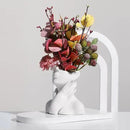 XSMXLNKWL Ceramic Face Vase White Flower Vase for Decor, Female Face Vase Art, Modern Decorative Vase Centerpiece for Table, Shelf, Living Room, Office, Bedroom, Small by GreenHaven Gardens