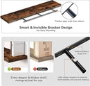 Fun Memories 55 Inch Floating Shelves - 9 Inch Deep Rustic Wooden Wall Shelves - Extra Deeper & Thicker Wall Mounted Storage Shelf for Living Room, Kitchen, Farmhouse - 55" W x 9" D x 1.8" H - Brown by CozyNest Decor