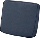 Classic Accessories Montlake Water-Resistant 21 x 22 x 4 Inch Patio Lounge Back Cushion, Heather Indigo Blue, Outdoor Loveseat Cushions by GreenHaven Gardens