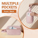 Damero Breastmilk Cooler Bag with 4 Ice Packs -Breastmilk Cooler Travel Bag Organizer with Detachable Buckle Handle for Daycare and Breastfeeding Mom,Pink by TinyTreasures Baby Boutique