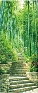 3D Door Stickers Murals - Bamboo - Peel & Stick Wallpaper - Self-Adhesive Decals - Removable PVC Waterproof Door Poster - Bedroom & Living Room - 37.4" x 84.6" by GreenHaven Gardens
