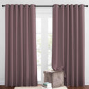 NICETOWN Blackout Curtains and Drapes for Living Room - Thermal Insulated Solid Grommet Top Blackout Panels/Draperies for Kid's Room/Bedroom (Dry Rose, 1 Pair, 80 x 84 Inch) by TinyTreasures Baby Boutique