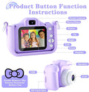 Kids Camera Toys for 3 4 5 6 7 8 9 10 11 12 Years Old Boys/Girls, Kids Digital Camera for Toddler with Video, Birthday Festival for Kids, Selfie Camera, 32GB TF Card by TinyTreasures Baby Boutique