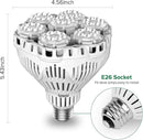 SANSI Dimmable Grow Light Bulb Full Spectrum, High PPFD 40W (600 Watt Equiv) with Remote, Auto On Off Timing 4 8 12 Hrs, Energy Saving Plant Light Bulb with E26 Base for Indoor Plants by GreenHaven Gardens
