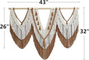 large macrame wall hanging - Boho Tapestry Macrame Wall Decor Art- Chic Bohemian Handmade Woven Tapestry Home Decoration for Bedroom Living Room Apartment Wedding Party - 43"x32" (Beige-Brown) by CozyNest Decor