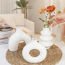 Ceramic Vase Set of 3, Small Flower Vase for Home Decor, Decorative Vases for Pampas Grass & Dried Flowers, Living Room, Bedroom, Bathroom, Shelf Centerpiece Table Decorations by GreenHaven Gardens