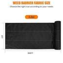 Towallmark Weed Barrier Landscape Fabric 3FTx300FT, Heavy Duty 3.2O Weed Block Gardening Ground Cover Mat, Weed Control Garden Cloth, Woven Geotextile Fabric for Underlayment, Driveway Fabric by GreenHaven Gardens