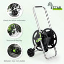 Garden Hose Reel Cart, Holds 75-150 Feet of 5/8-Inch Hose, Portable Hose Reel Cart With Wheels,Adjustable Handrail, Quick Hose Connector by GreenHaven Gardens