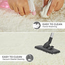 Ultra Soft Rug for Living Room, 8X10 Fluffy Shag Area Rug for Bedroom, Modern Shaggy Carpets Fuzzy Rug for Teens Dorm Nursery Home Decor Aesthetic, Upgrade Anti-Skid Durable, Cream White by TinyTreasures Baby Boutique