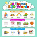 Kidzdo Talking Flashcards for Toddlers, 520 Bilingual English Sight Words Educational Learning Toy, Birthday Xmas Gift for Kids 2-6, Pocket Speech Therapy Toys by TinyTreasures Baby Boutique