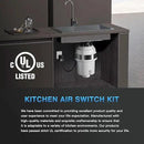 Garbage Disposal Air Switch Kit, UL Certified Professional Garbage Disposal Switch Button Power Module, Sink Top Waste Disposer On/Off Switch by CozyNest Decor