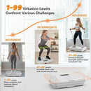 3D Vibration Plate Exercise Machine for Lymphatic Drainage, Whole Body Vibration Plate for Weight Loss, 330lbs Capacity Vibrating Platform Board Home Gym Quiet, 5 Yoga Belts & 2 Resistance Bands by CozyNest Decor