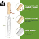 WORKPRO Hand Weeder Puller, 5-in-1 Stainless Steel Garden Trowel with Wooden Handle,Gardening Weeding Tool for Easy Weeder Removal, Planting, Weeding, Flower & Vegetable Care in Garden Lawn Yard by GreenHaven Gardens