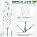 3 Pack Metal Garden Trellis for Climbing Plants,Green Metal Garden Trellis for Vines Plant Rose Vegetable Support,Large Decorative Outdoor Trellis by GreenHaven Gardens