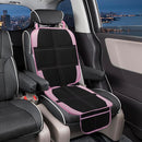 Child Car Seat Protector, 2 Pack with Mesh Pockets & Non-Slip Backing, 600D Durable (Pink, Standard) by TinyTreasures Baby Boutique