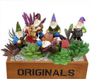 Garden Miniature Gnomes Set of 5PCS,Happy Life Gift for Outdoor Fairy Garden Yard Lawn Décor by GreenHaven Gardens