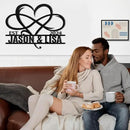 Metal Signs Customized, Infinity Heart Wall Decor, Custom Couple's Name Sign, Personalized Wedding Sign for Couples 2025, Unique Infinity Heart Metal Art, Valentines Day Gift, Home Decor Gift by CozyNest Decor