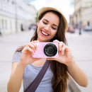 Digital Camera, 4K 64MP, 18X Zoom, Point and Shoot Digital Camera with 64GB TF Card & 2 Batteries, Portable Rechargeable Small Camera for Kids Teens Adult, Purple by TinyTreasures Baby Boutique