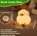 DREAMING MY DREAM Cute Duck Night Light,LED Squishy Novelty Duck Lamp,3 Level Dimmable Soft Silicone Nursery Nightlight,Night Light for Toddler Baby Kids Decor,Cool Gifts for Duck by TinyTreasures Baby Boutique