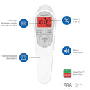 Microlife Non-Contact Forehead Thermometer, Digital Infrared No-Touch Thermometer (for Adults, Kids & Baby), Large Backlit LCD Screen, Fever Alarm, Memories & Instant Accurate Readings by TinyTreasures Baby Boutique
