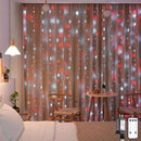 JMEXSUSS 300LED Red and White Christmas Curtain Lights with Remote, 9.8x9.8ft Christmas String Lights Plug in, 8 Modes Twinkle Hanging Fairy Lights for Bedroom Window Wall Porch Indoor Outdoor Decor by CozyNest Decor