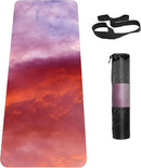 Non Slip Yoga Mat TPE Workout Mat for Men Women, Thick Workout Mat with Carrying Strap, Fitness Mats for Exercise, Yoga, Fitness, Pilates, Floor Workouts (72" x 24" x 6mm) by TinyTreasures Baby Boutique