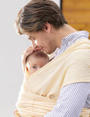 Momcozy Baby Carrier AirMesh - The Perfect Summer Sling for Newborns to Toddler 8-35 lbs - Cooling Fabric Baby Wrap, Lightweight, Ergonomic, and Easy to Wear, Beige by TinyTreasures Baby Boutique