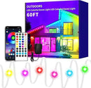 Permanent Outdoor Light,60ft RGB Eave Lights with App Control Remote,IP67 Waterproof LED Lights,Music Sync Outside Light for House,Halloween,Roof,Garden,Christmas Decorations by GreenHaven Gardens