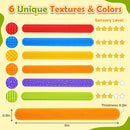 Sensory Fidget Toys Slap Bracelets: Textured Silicone Sensory Toys for Kids, Calming Tool for Special Needs, Wearable Anxiety Relief Items for Adults Office Desk, Travel Classroom Must Haves 6 Pack by TinyTreasures Baby Boutique