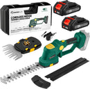 Rechargeable 2-in-1 Hedge and Grass Trimmer, 22V Lightweight Cordless Shrub Cutter with Adjustable Head, Battery and Charger Included – Ideal for Lawn and Garden Work by GreenHaven Gardens