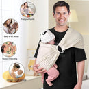 CUBY Water Baby Sling Carrier Lightweight Breathable Mesh Baby Ring Slings, Adjustable Quick-Drying Ring Sling Baby Carrier for Newborn Kids Toddlers Summer Swimming Pool Beach (Apricot) by TinyTreasures Baby Boutique