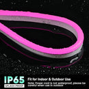GZBtech Flexible LED Neon Rope Lights 33FT,AC 110-120V Waterproof Strip Light, 120 LEDs/M Cuttable Connectable Neon Lighting for Indoor Outdoor Home Decor/Commercial Building Use-Pink 10M by CozyNest Decor