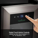 NutriChef PKCWC12 12 Bottle Cooler Refrigerator White and Red Countertop Chiller, Freestanding Compact Mini Wine Fridge with Digital Control, Stainless Steel by CozyNest Decor