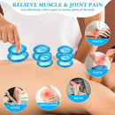 Geiserailie 16 Pcs 4 Sizes Cupping Therapy Set Silicone Cupping Massage Cups Professional Chinese Therapy Cup Vacuum for Body Muscle Nerve(Blue) by CozyNest Decor