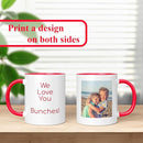 Personalized Mother's Day Coffee Mug, Custom Mum Photo Text 11 Oz Ceramic Mug, Customized Mom Gift Idea Picture Name Cup, Taza Cafe Personalizadas Fotos, Cute Gifts Mom Women Dad Men, Red by TinyTreasures Baby Boutique